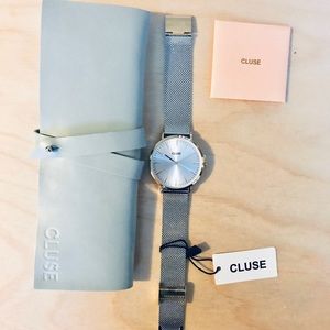 CLUSE La Bohème Mesh - watch silver/gold